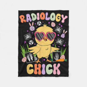 Pasen Dag Radiologie Kuiken Rad Tech Radioloog Ei Fleece Deken
