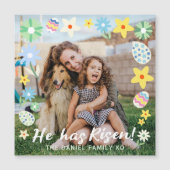 Pasen dat hij is gekomen magnetische uitnodiging (Voorkant)