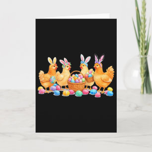 Pasen Day Bunny Konijn Kip Liefhebber Kip Moeder Kaart