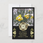 Pasen Dinner Trinity Knoop W Foto & Monogram Kaart (Voorkant)