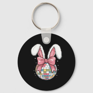 Pasen Disco Byll Konijnenoren Roze Strik Retro Wo Sleutelhanger