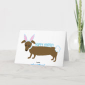 Pasen Doggie Feestdagen Kaart (Achterkant)