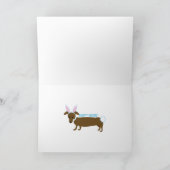 Pasen Doggie Feestdagen Kaart (Binnen)