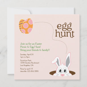 Pasen Easter Egg Hunt Picnic Kaart