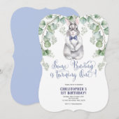 Pasen, een konijntje is Eén, 1e verjaardag Kaart (Voorkant / Achterkant)