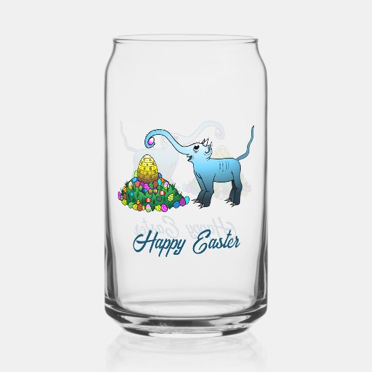 Pasen Egg Hunt Blikvorm Glas (Voorkant)