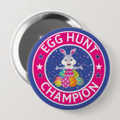 Pasen Egg Hunt Champion Ronde Button 4,0 Cm (Voorkant /achterkant)