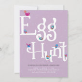 Pasen Egg Hunt en Potluck Invitation Kaart (Voorkant)
