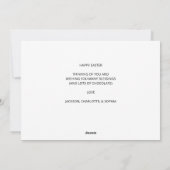 Pasen Egg Hunt Feestdagenkaart (Achterkant)