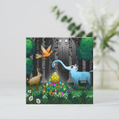 Pasen Egg Hunt Feestdagenkaart (Staand voorkant)