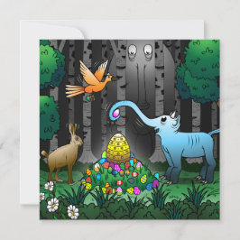 Pasen Egg Hunt Feestdagenkaart