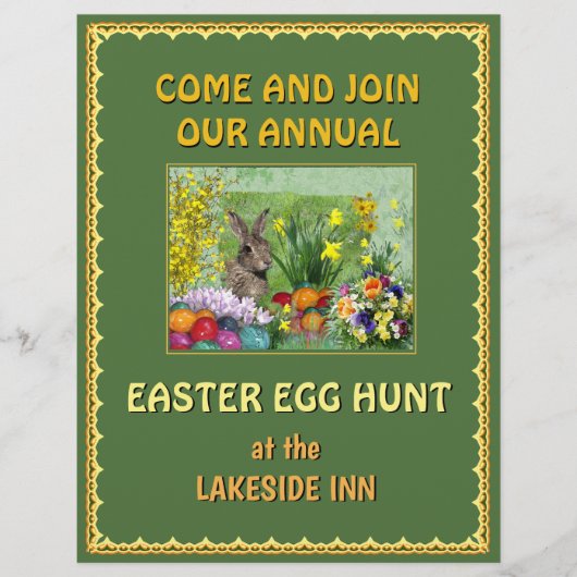 Pasen Egg Hunt Flyer (Voorkant)