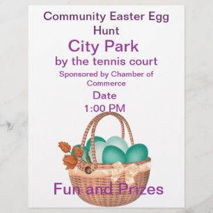 Pasen Egg Hunt Flyer
