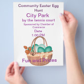 Pasen Egg Hunt Flyer (Hand)