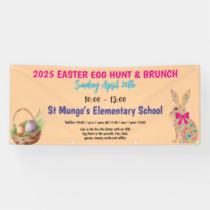 Pasen Egg Hunt gepersonaliseerd Spandoek
