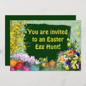 Pasen Egg Hunt Kaart (Voorkant / Achterkant)