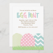 Pasen Egg Hunt Kaart (Voorkant / Achterkant)