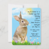 Pasen Egg Hunt met Bunny Kaart (Voorkant)