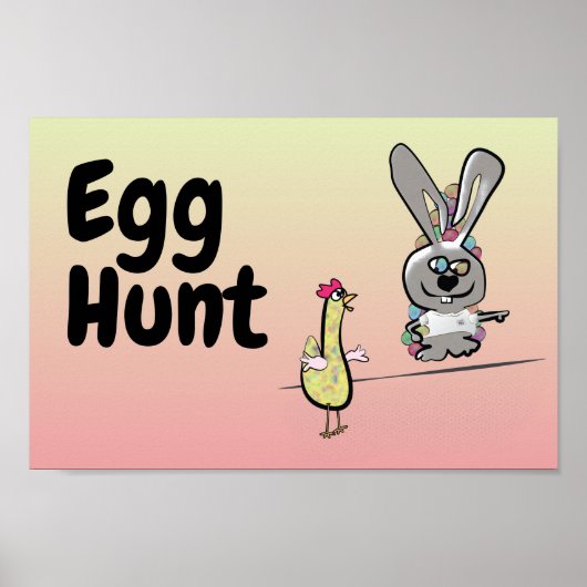 Pasen Egg Hunt Poster (Voorkant)