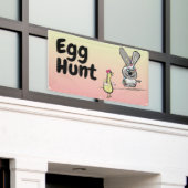 Pasen Egg Hunt Spandoek (Buitenkant Gebouw)