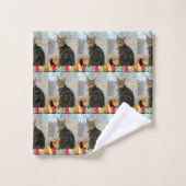 Pasen Egg Indigo Bad Handdoek (Wasdoekje)