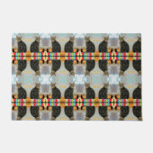 Pasen Egg Indigo Deurmat (Voorkant)