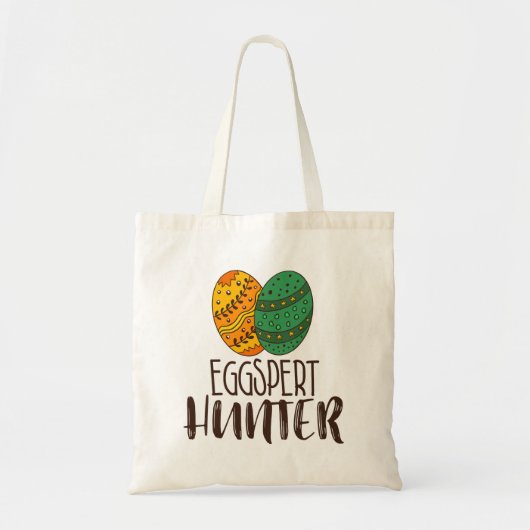Pasen Eggspert Hunter Funny Tote Bag (Voorkant)