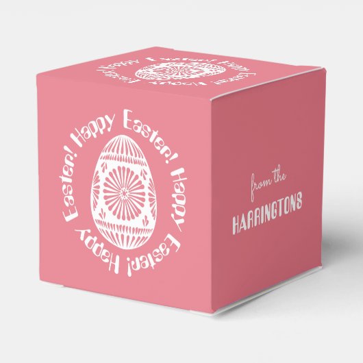 Pasen Ei aangepaste gunst dozen Bedankdoosjes (Achterkant)