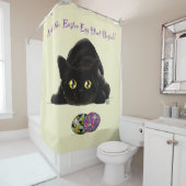 Pasen Ei Hunt Kat Grappig Douchegordijn (In situ)