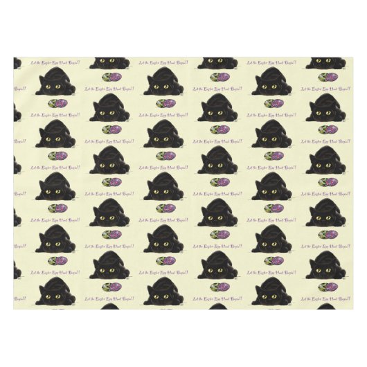 Pasen Ei Hunt Kat Grappig Tafelkleed (Voorkant (Horizontaal))