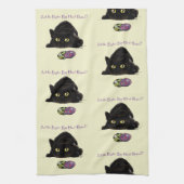 Pasen Ei Hunt Kat Grappig Theedoek (Verticaal)