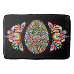 Pasen Ei Psychedelisch Design Kids Biologisch T-Sh Badmat
