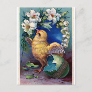 Pasen en bloemen  Briefkaart