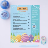 Pasen Feest Menu Sjabloon (Enkel)