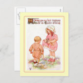 Pasen Feestdagenkaart (Voorkant / Achterkant)