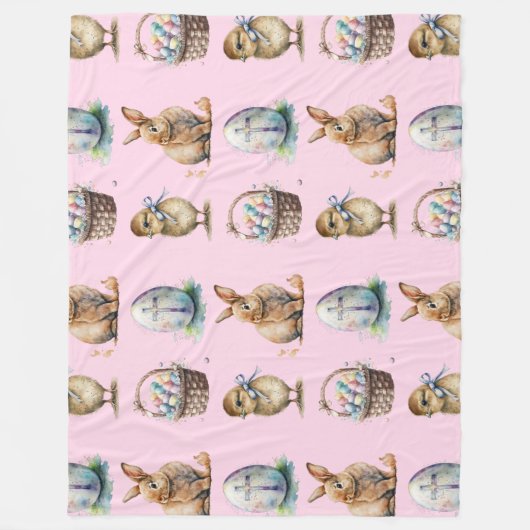 Pasen Fleece Deken (Voorkant)