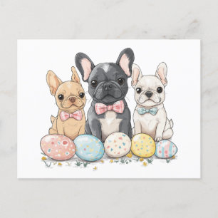 Pasen Franse Bulldogs Briefkaart