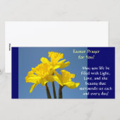 Pasen Gebedskaarten Narcissen Bloemen Lente Feestdagenkaart (Voorkant / Achterkant)