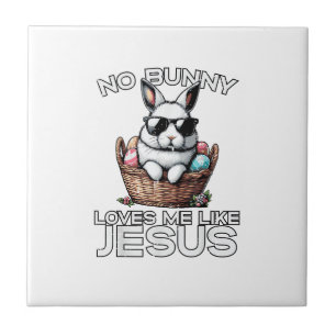 Pasen Geen Konijn Houdt Van Mij Zoals Jezus Christ Tegeltje
