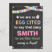 Pasen Gewekte Zwangerschap onthulling aankondiging (Voorkant / Achterkant)