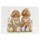 Pasen Goldendoodle Honden Groot Cadeauzakje (Achterkant)