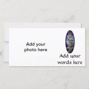 Pasen: Herurrectie van met Christus gekleurd glas Feestdagenkaart