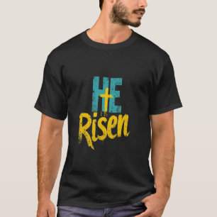 Pasen HIJ Is Opgewekt Christelijk Geloof T-shirt