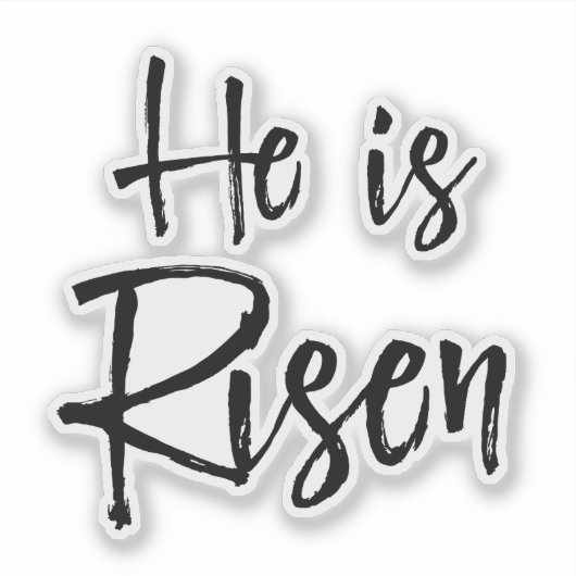 Pasen Hij is Risen Sticker (Voorkant)
