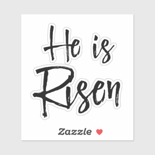 Pasen Hij is Risen Sticker (Vel)