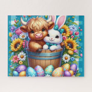 Pasen Hoogland Koe Jigsaw Puzzel