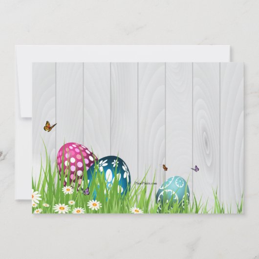 Pasen in de tuin kaart (Achterkant)