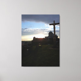 Pasen in Esztergom Hongarije Canvas Afdruk