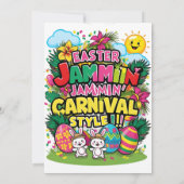 Pasen Jammin' Carnaval Style kaarten (Achterkant)