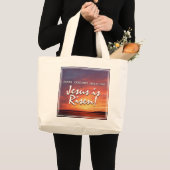Pasen JESUS Christelijk landschap Grote Tote Bag (Voorkant (product))